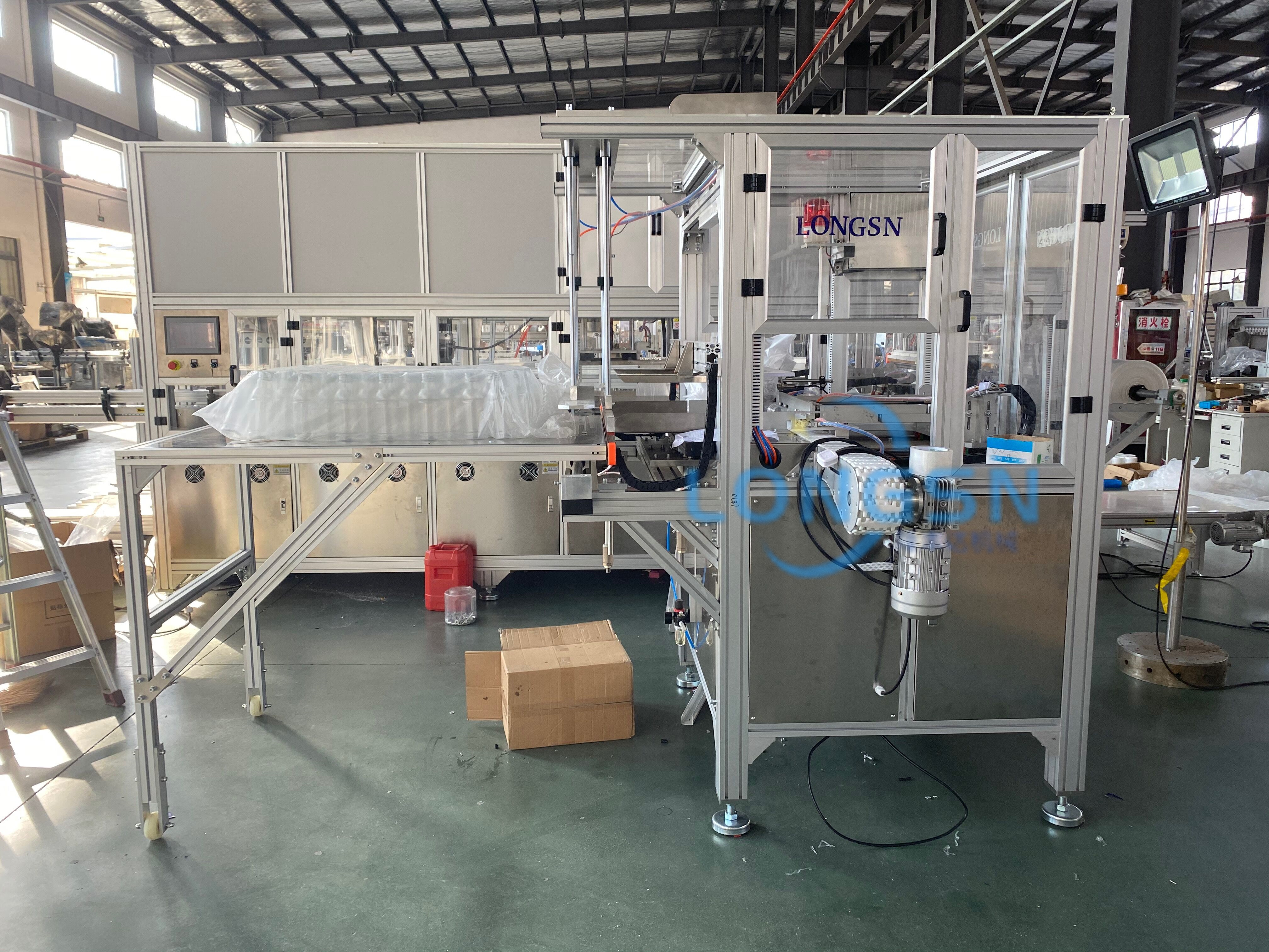 leere Flaschenverpackungsmaschine 