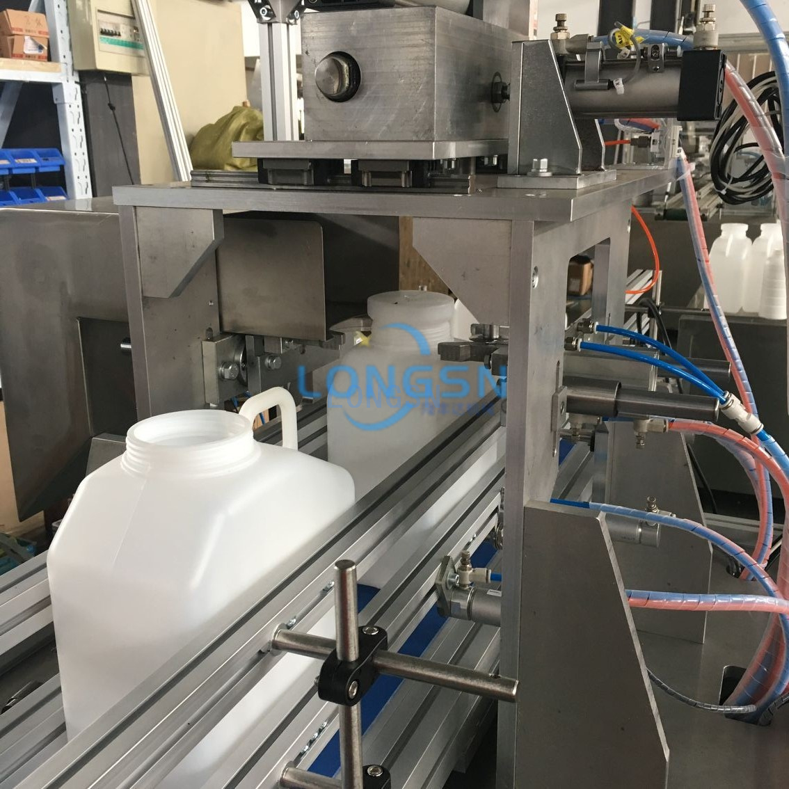 Automatische leere Flaschenhals-Mundschneide-Leckprüfmaschine aus Kunststoff