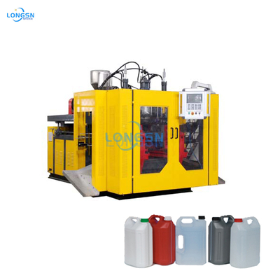 Doppelstation Hochgeschwindigkeits-Autoplastik-5L-Liter-Flasche, die Extrusions-HDPE-Blasformmaschine herstellt
