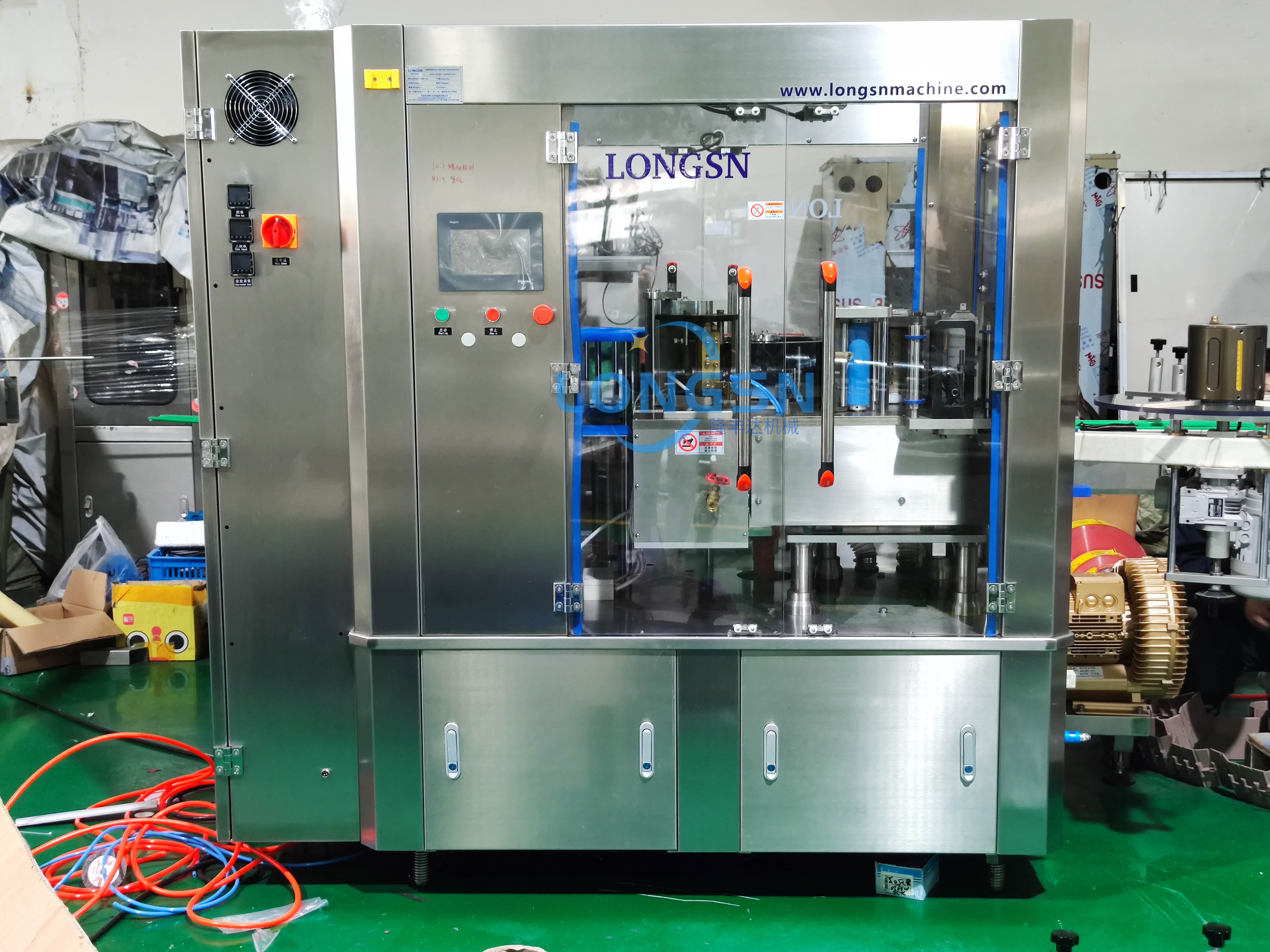 Hei&szlig;kleber -Etikettenmaschine