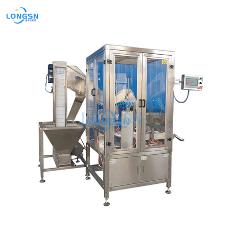 Automatische Plastikflaschenkappe Auskleidungsmaschine Cap Wadding Machine