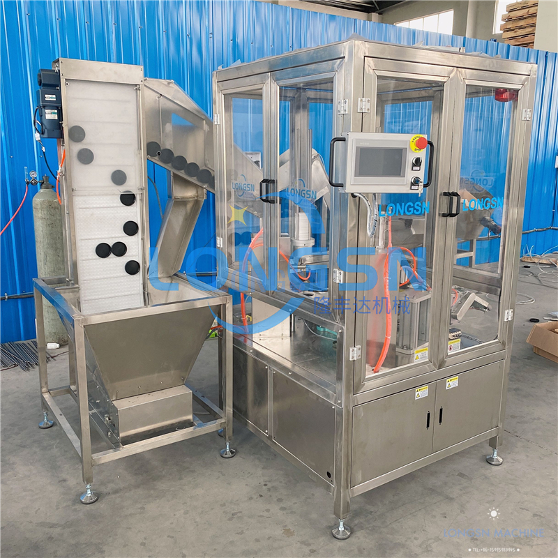 Automatische Kappenfuttermaschine